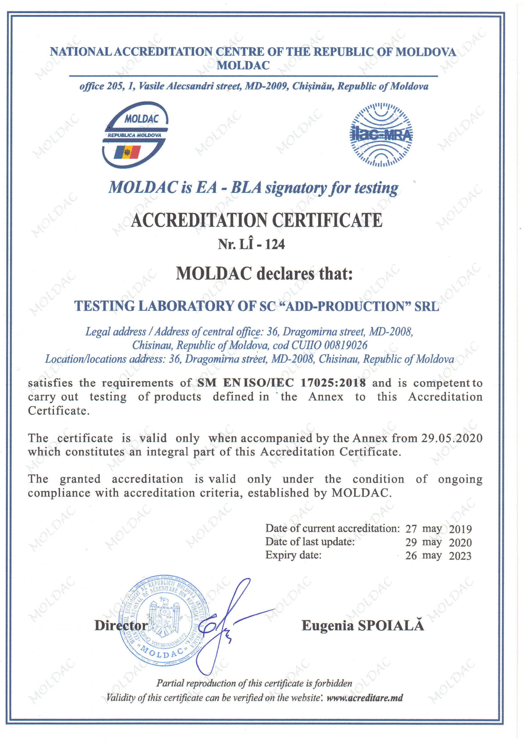 add grup ISO certificate 17025